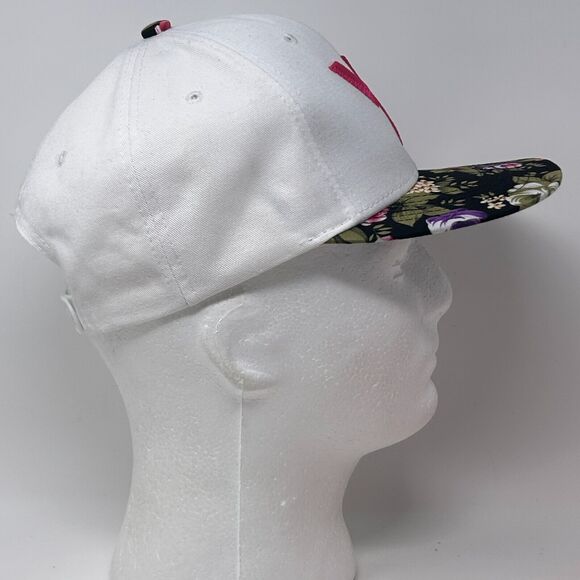 Visionary Hat Baseball Cap Floral Flowers Three Ds 6 Panel Snapback White - Picture 9 of 12